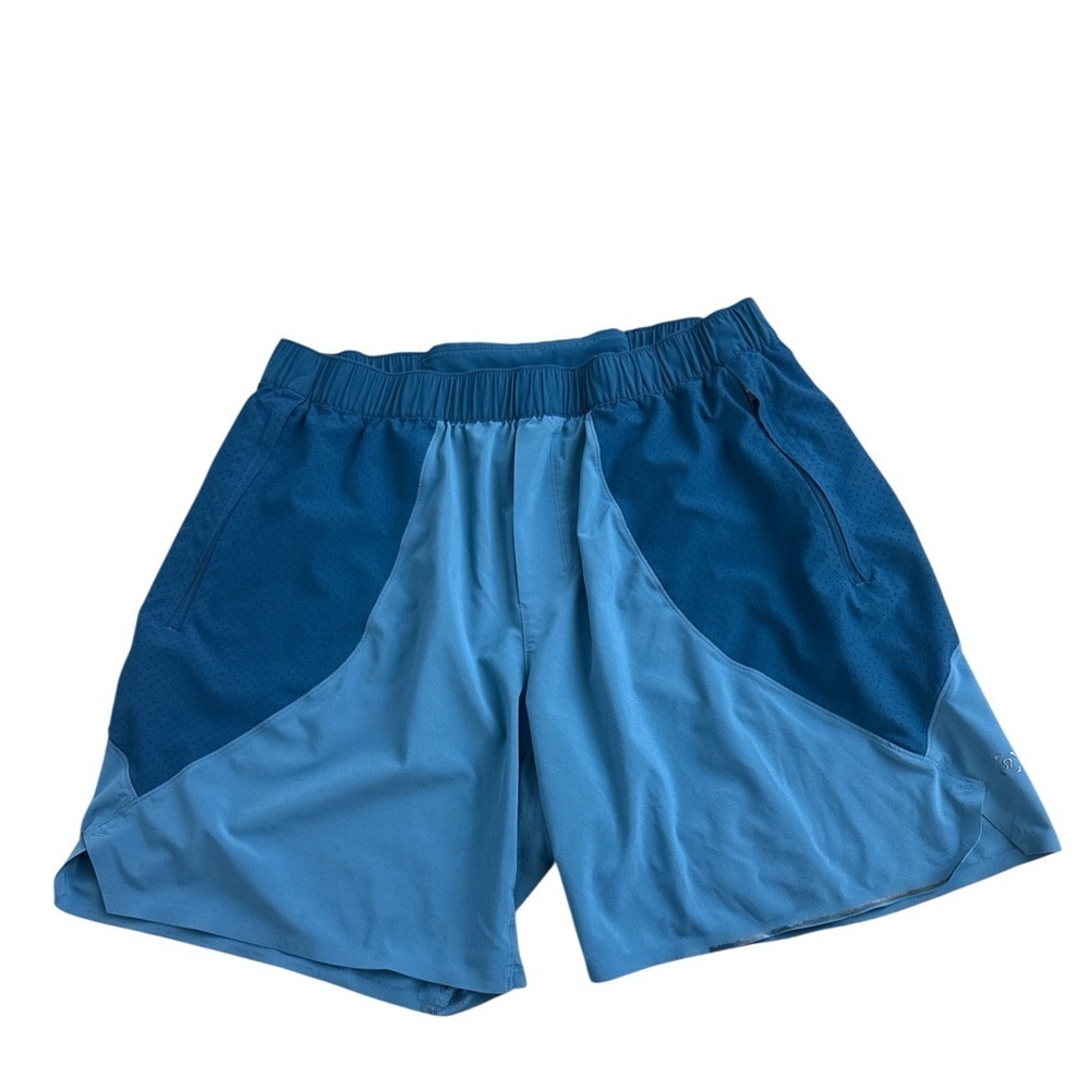 Lululemon Blue Switch Up Gym Running Workout Train Athletic Men’s Shorts Size L